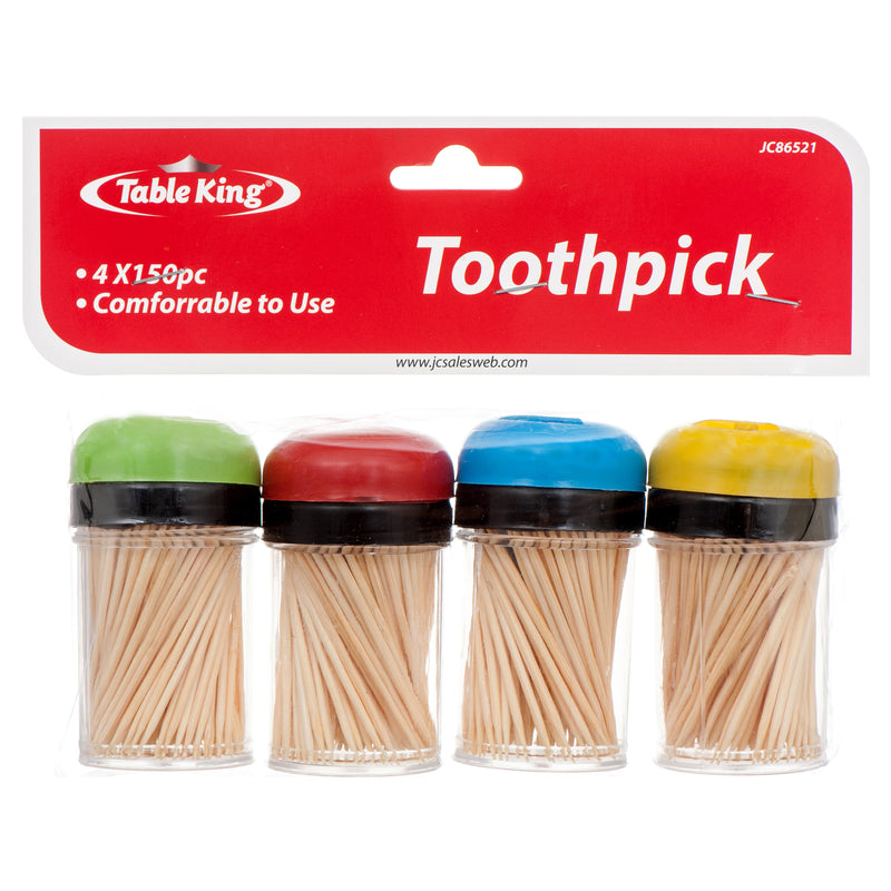Toothpicks & Dispensers, 4 Count (24 Pack)