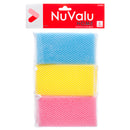 Nuvalu Sponge Scrubber 6Pc/Set In Polybag (24 Pack)