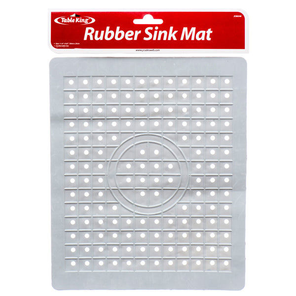 Rubber Square Sink Mat (24 Pack)