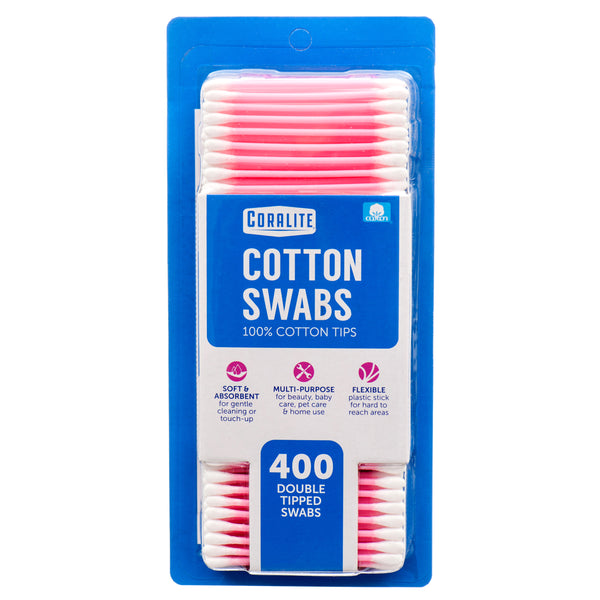 Coralite Cotton Swab 400 Ct Assorted Colors (48 Pack)