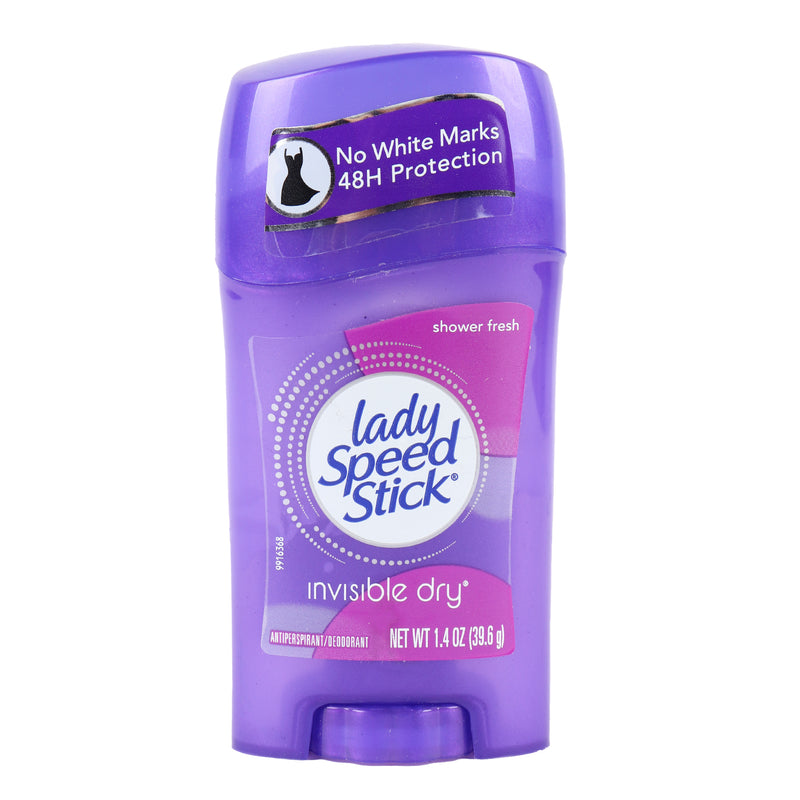 Lady Speed Stick Women’s Deodorant, Shower Fresh, 1.4 oz (12 Pack)