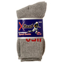 Sport Socks Men 2 Pair Crew Gray Red Blue Usa 10-13 (6 Pack)