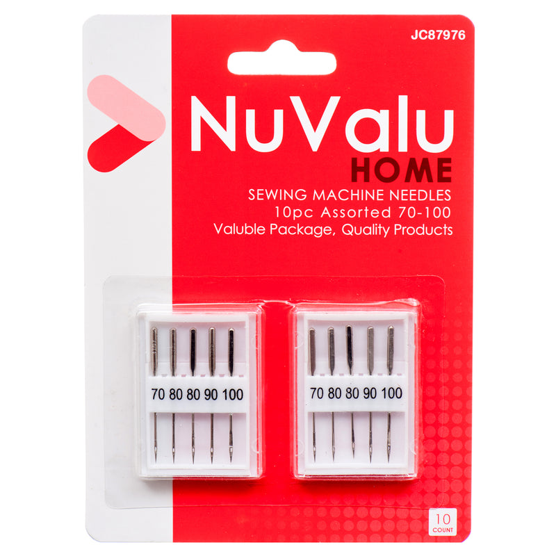 Nuvalu Sewing Machine Needles 10 Pc Asst (24 Pack)