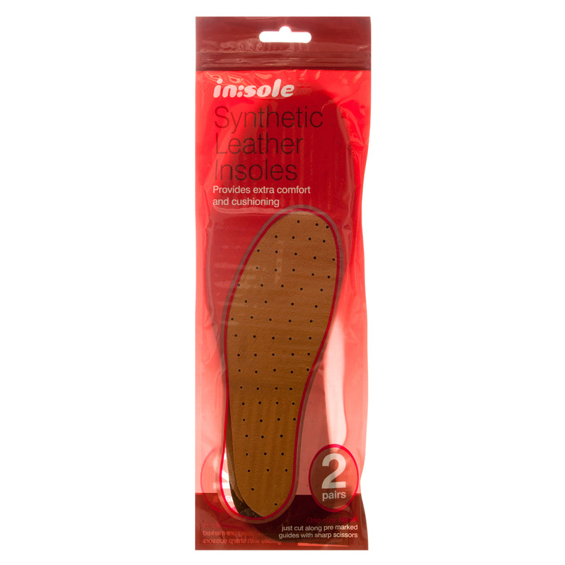 Insole Synthetic Leather 2Pairs (24 Pack)