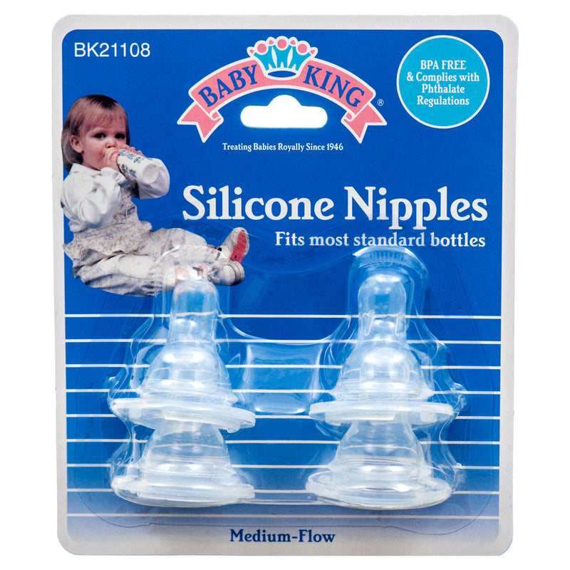 Silicone Baby Bottle Nipple, 4 Count (12 Pack)