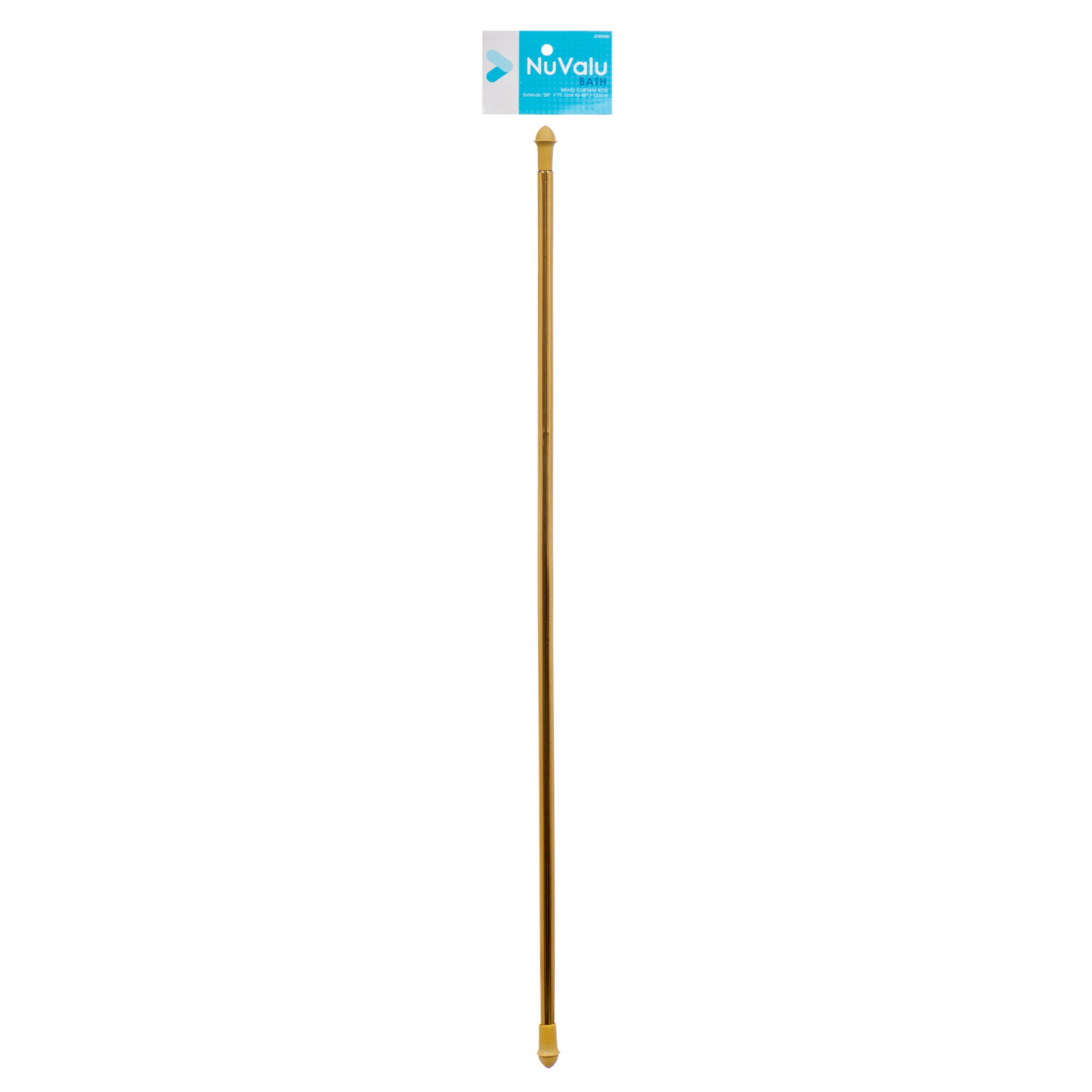 Nuvalu Curtain Rod Brass 28" To 48" (Pack Of 1)