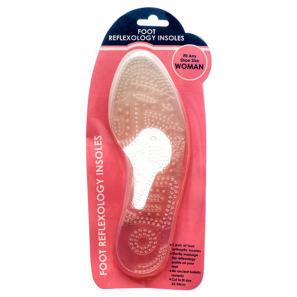 Foot Reflexology Insoles In Double Blister W/ Asst Size (24 Pack)