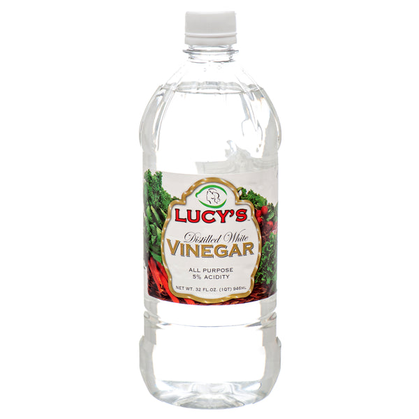 Lucy’s Distilled White Vinegar, 32 oz (12 Pack)