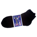 Sport Socks Men 2 Pair Ankle All Black 10-13 (6 Pack)