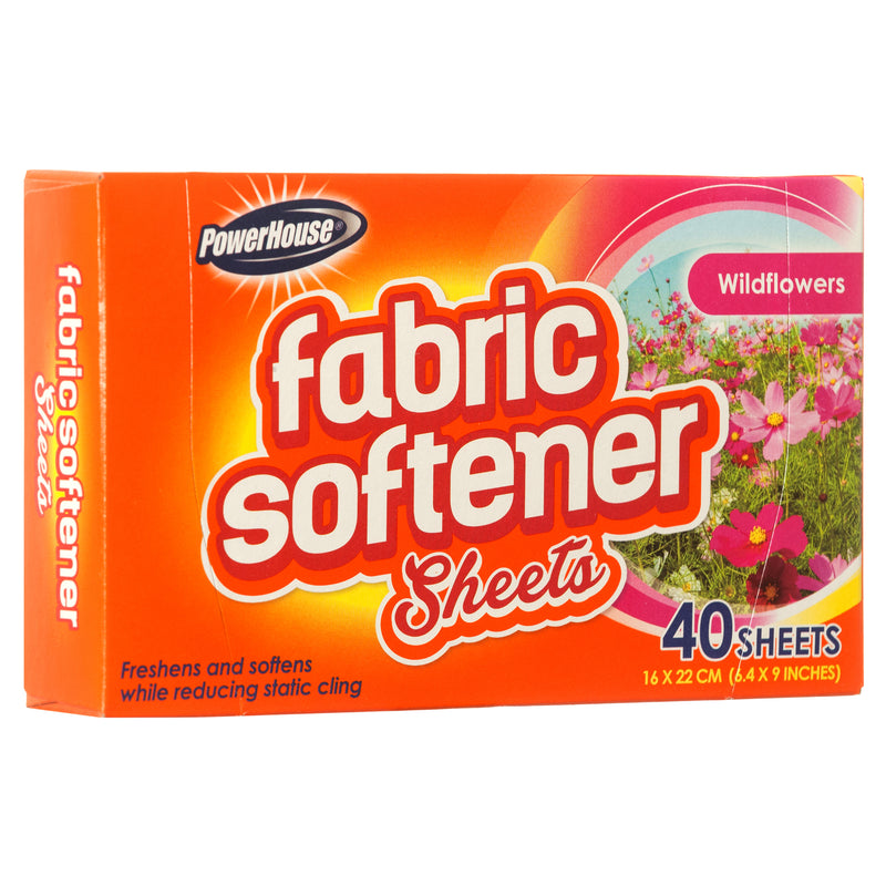 Fabric Softener Sheets, Wild Flower, 40 Count (12 Pack)