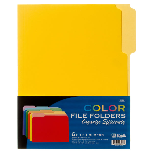 Manila File Holder, 6 Count (48 Pack)