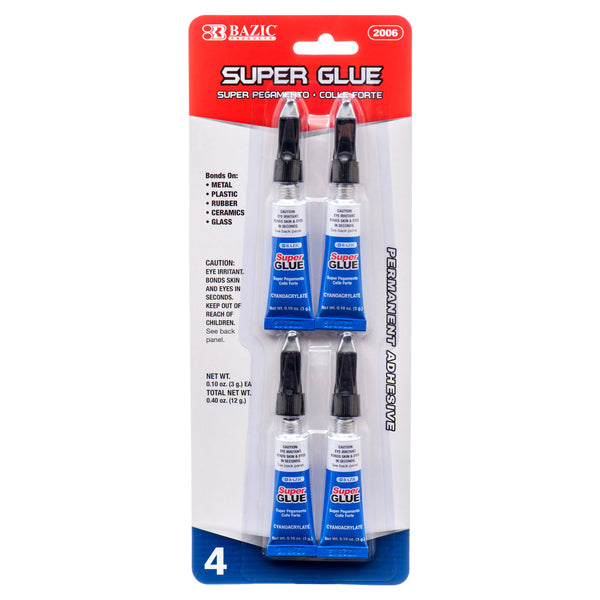 Super Glue, 4 Count (24 Pack)