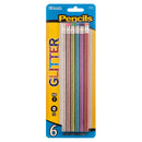 Glitter Pencils, 8 Count (24 Pack)