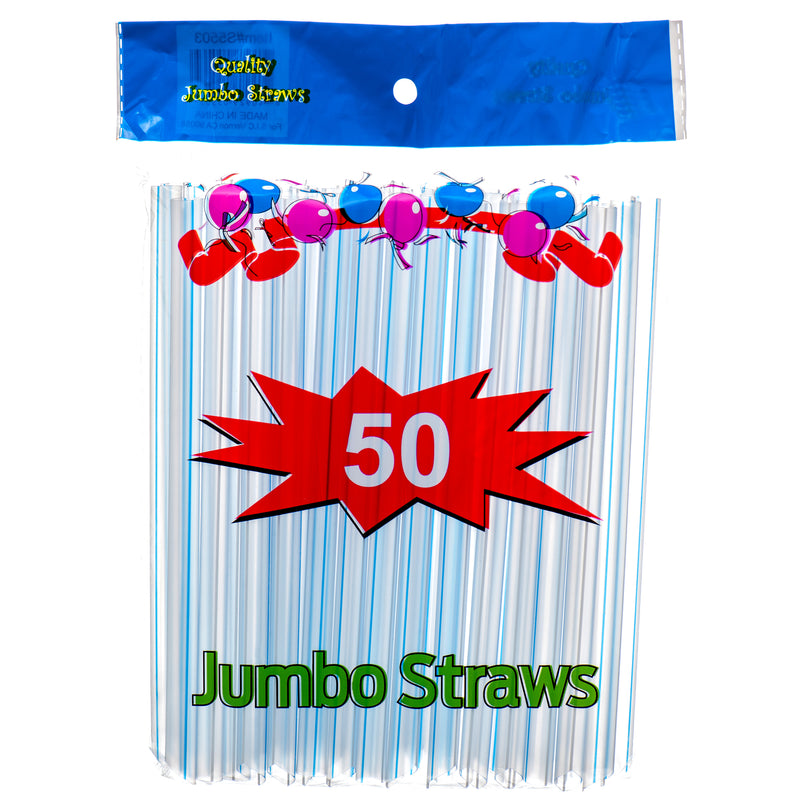 Straw Jumbo 50 Ct Pointy Tip (48 Pack)