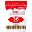 Plastic Fork 36 Ct Clear Color (36 Pack)