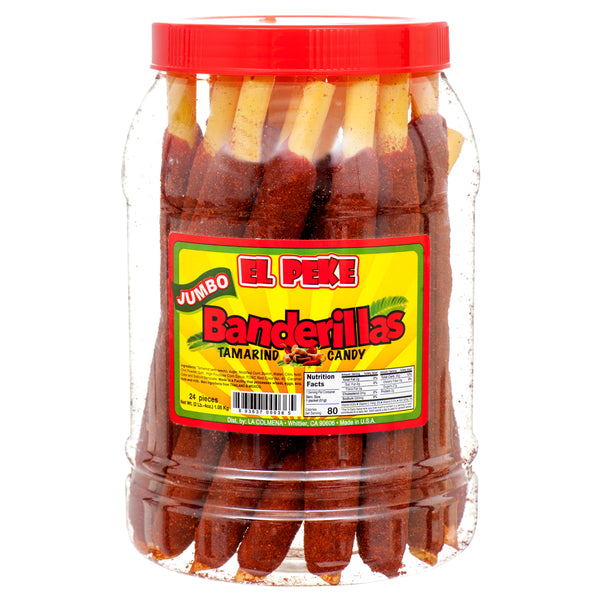 El Peke Banderillas Tamarind Candy Sticks (24 Pack)
