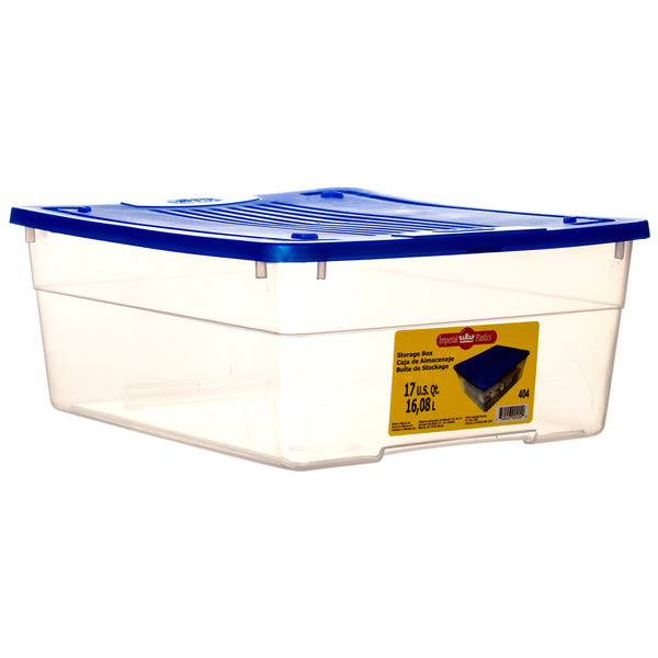 Plastic Storage Box, 17 q (18 Pack)