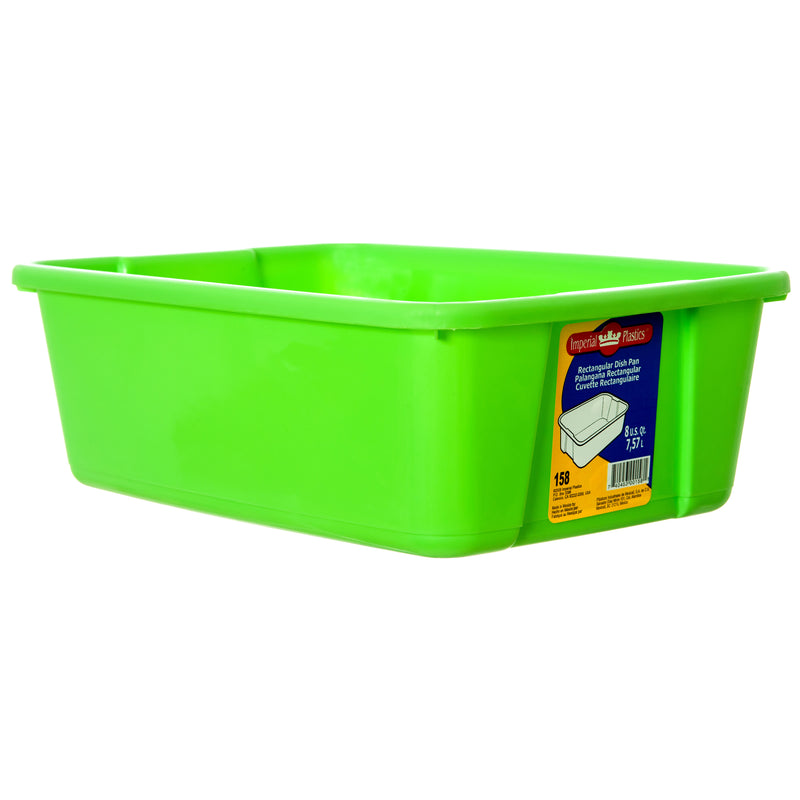 Dish Pan 8Qt Rectangle 4 Asst Clr