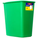 Wastebasket Rect 16Qt 3 Asst Clr