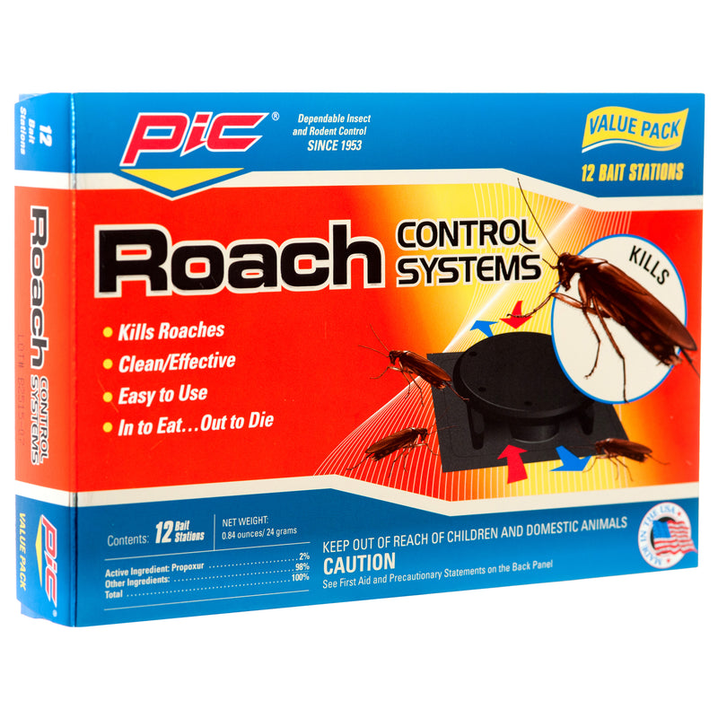 PIC Cockroach Control System, 12 Count (12 Pack)