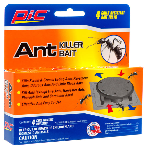 PIC Ant Trap Killer Bait, 4 Count (24 Pack)