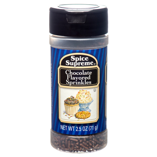 Spice Supreme Chocolate Sprinkles, 2.5 oz (12 Pack)