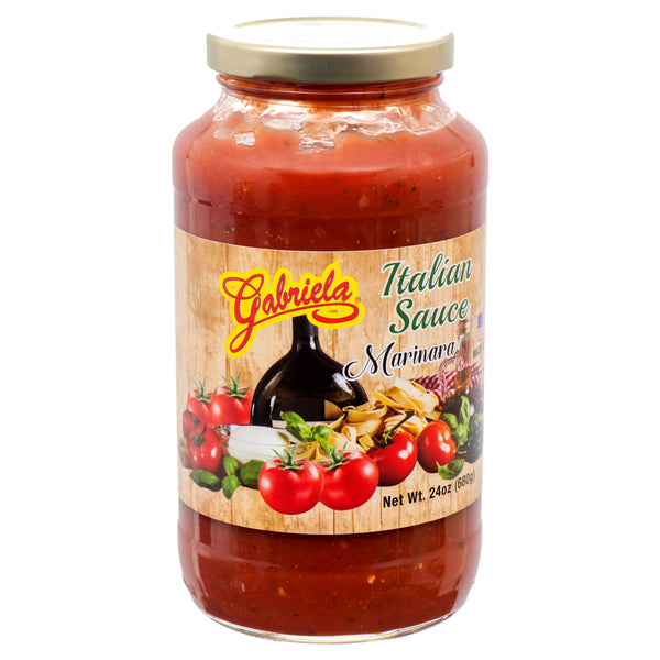 Gabriela Italian Sauce, Marinara, 24 oz (12 Pack)